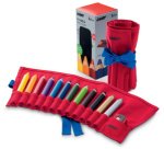 Crayon de couleur 3-en-1 3plus, rouleau de 12