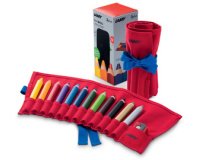 Crayon de couleur 3-en-1 3plus, rouleau de 12