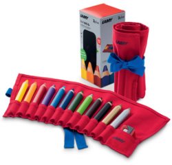 Crayon de couleur 3-en-1 3plus, rouleau de 12