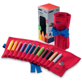 Crayon de couleur 3-en-1 3plus, rouleau de 12