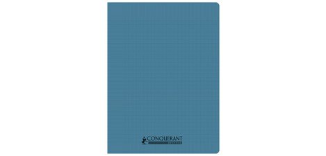 Cahier conquerant poplypropylene indechirable   et lavable recycle 24x32 cm   96 pages seyes piqure 90g