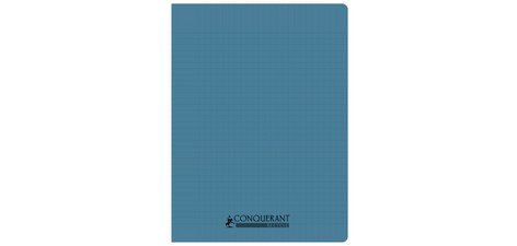 Cahier conquerant poplypropylene indechirable   et lavable recycle 24x32 cm   96 pages seyes piqure 90g