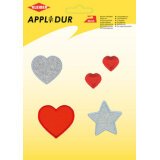 Assortiment d'applications 'Lovely Heart', 5 motifs