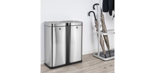 Poubelle de tri sélectif 'the twin bin', 2 x 30 litres