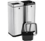 Poubelle de tri sélectif 'the twin bin', 2 x 30 litres