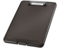 Porte-bloc avec compartiment 'the clip', A4, gris