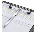 Porte-bloc avec compartiment 'the clip', A4, gris