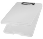 Porte-bloc avec compartiment 'the clip', A4, gris