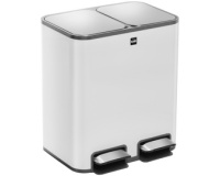 Pedaalemmer voor selectieve afvalscheiding 'the classy', 2 x 12 liter