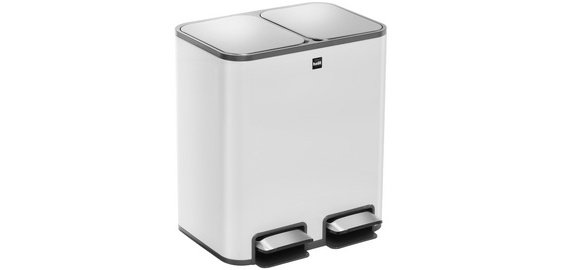 Poubelle de tri sélectif 'the classy', 2 x 12 litres