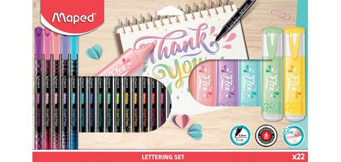 Kit de calligraphie, 22 pièces