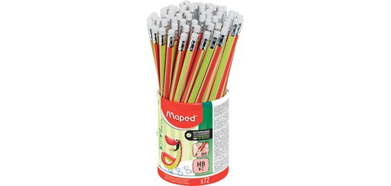 Crayon d'apprentissage Kidy learn, pot de 72