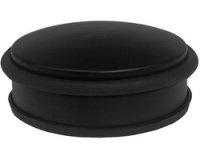 Butoir de porte, en acier, diamètre: 110 mm, noir