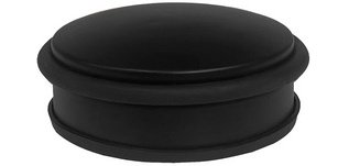 Butoir de porte, en acier, diamètre: 102 mm, noir