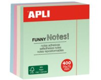 Cube de notes adhésives 'FUNNY Notes!', 75 x 75 mm
