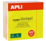 Cube de notes adhésives 'FUNNY Notes!', 125 x 75 mm