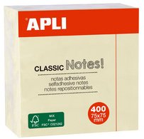 Cube de notes adhésives 'CLASSIC Notes!', 75 x 75 mm