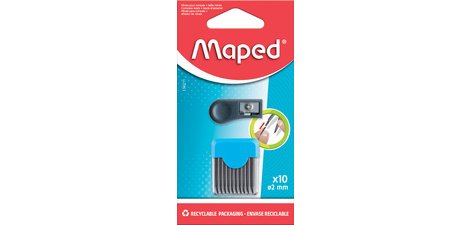 Mine de rechange pour compas + taille-mine, blister