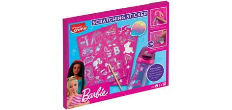 Creativ Sticker à gratter SCRATCHING STICKER Barbie