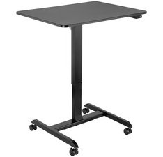 Bureau d'ordinateur réglable, électrique, noir