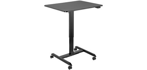 Bureau d'ordinateur réglable, électrique, noir