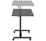 Bureau d'ordinateur réglable, électrique, noir