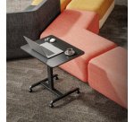 Bureau d'ordinateur réglable, électrique, noir