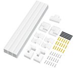 Kit de goulottes pour installation murale, blanc