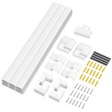 Kit de goulottes pour installation murale, blanc