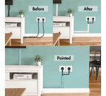 Kit de goulottes pour installation murale, blanc