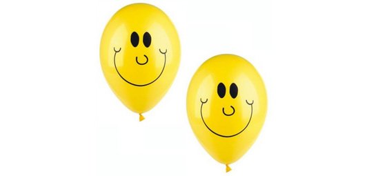 Ballon de baudruche 'Sunny', jaune