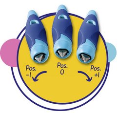 Stylo plume EASYbirdy Timber L, gaucher, bleu
