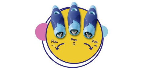 Stylo plume EASYbirdy Timber L, gaucher, bleu