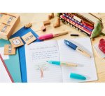 Stylo plume EASYbirdy Timber L, gaucher, bleu