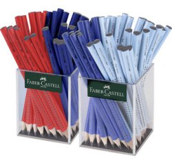 FABER-CASTELL Crayon de papier Jumbo GRIP, 2 pots