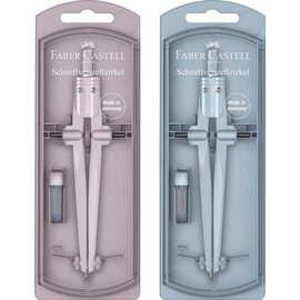 FABER-CASTELL Compas à réglage rapide STREAM 2024, assorti