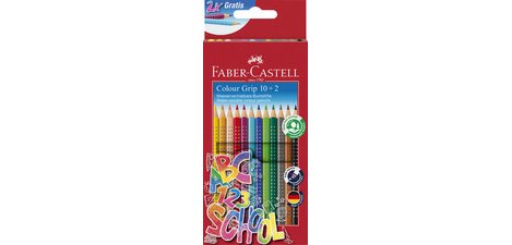 FABER-CASTELL Crayon de couleur Colour GRIP, étui promo