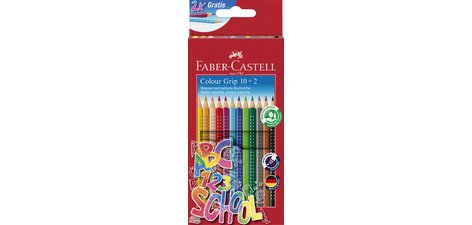 FABER-CASTELL Crayon de couleur Colour GRIP, étui promo