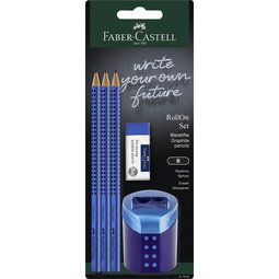 FABER-CASTELL Kit d'écriture RollOn, bleu