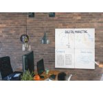 Tableau blanc, acier, 450 x 450 mm, blanc