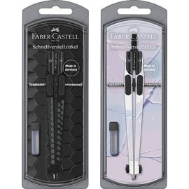 FABER-CASTELL Compas à réglage rapide DARK & BRIGHT, assorti