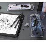 FABER-CASTELL Compas à réglage rapide TREND SHINY TWIST