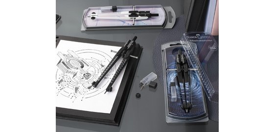 FABER-CASTELL Schnellverstellzirkel TREND SHINY TWIST
