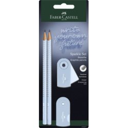 FABER-CASTELL Kit d'écriture GRIP SPARKLE