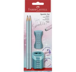 FABER-CASTELL Kit d'écriture GRIP SPARKLE