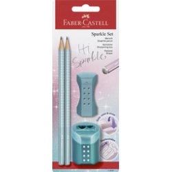 FABER-CASTELL Kit d'écriture GRIP SPARKLE