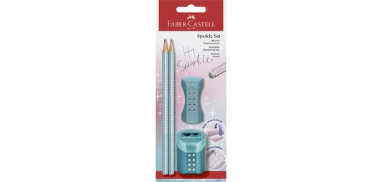 FABER-CASTELL Kit d'écriture GRIP SPARKLE