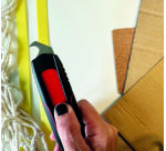 Cutter Doppelseitig, schwarz/rot