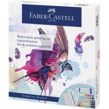 FABER-CASTELL Kit d'aquarelle, 18 pièces