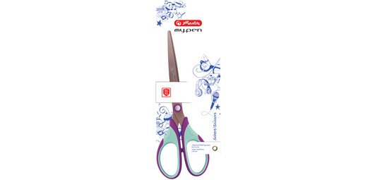 Ciseaux my.pen, pointu, lilas/menthe